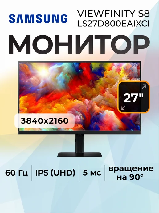 27 ViewFinity S8 IPS 3840x2160 5ms