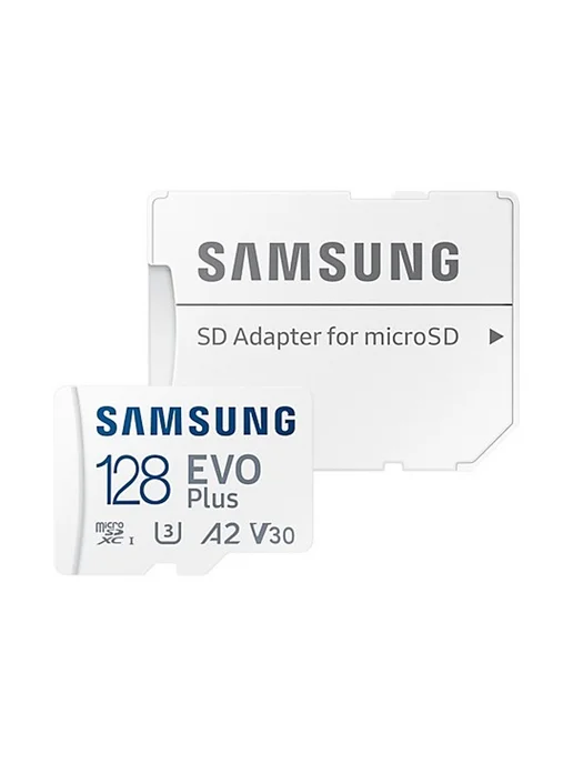 MicroSDXC EVO Plus 128 GB U3 SD Adapter