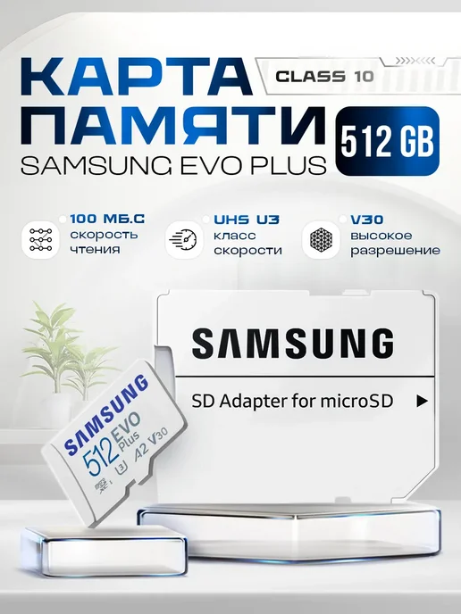 Micro SD EVO Plus 512 class 10