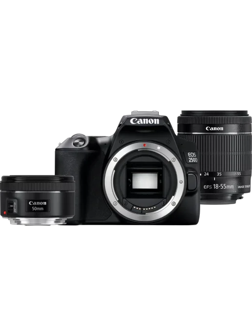 Eos 250D kit 1855mm EF 50mm f 1.8 STM