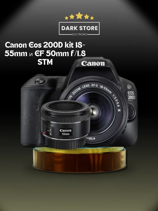 Eos 200D kit 1855mm EF 50mm f 1.8 STM