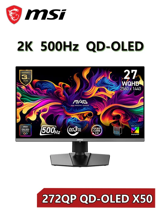 MAG 272QP QD OLED X50 2K 500 27 500Hz