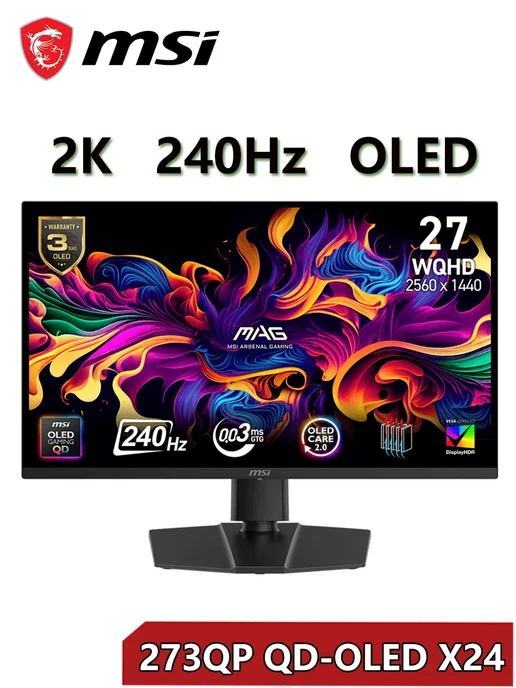 MAG 273QP QDOLED X24 2560x1440 240 0.03Ms 27