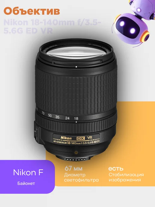Nikon 18140mm f 3 55 6G ED VR AFS DX Nikkor