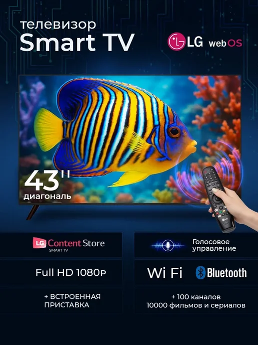 43 SmartTV WebOS LG 109 wifi