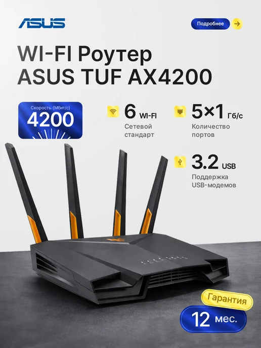TUF Gaming AX4200 WiFi 6