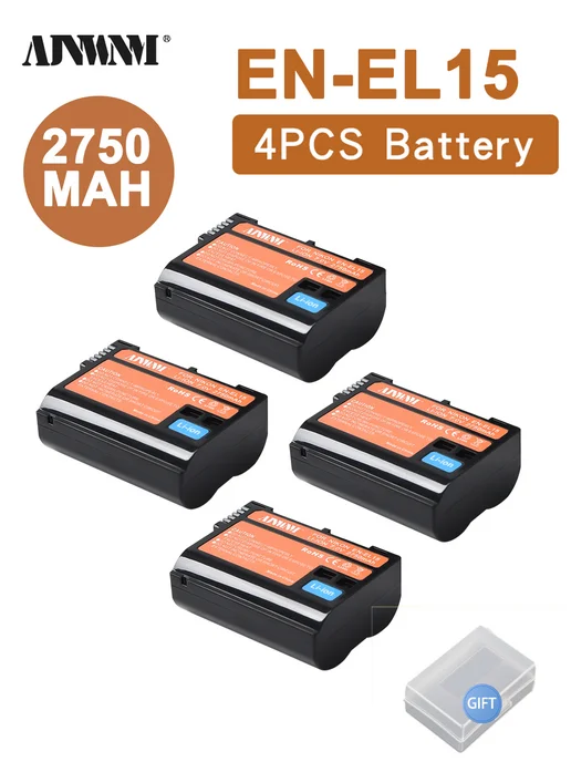 4 ENEL15 Nikon 2750mAh