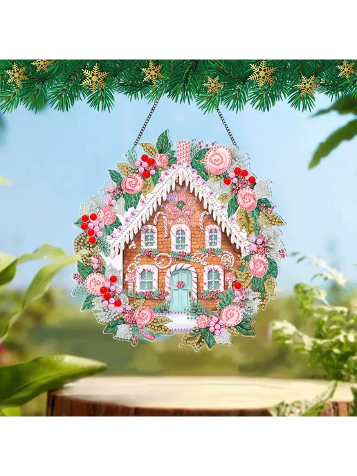 Diamond Painting Candy House Wreath