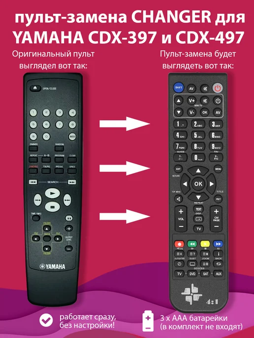 YAMAHA CDX397 CDX497